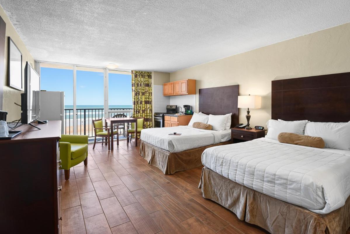 Ocean Front Room Two Double Beds